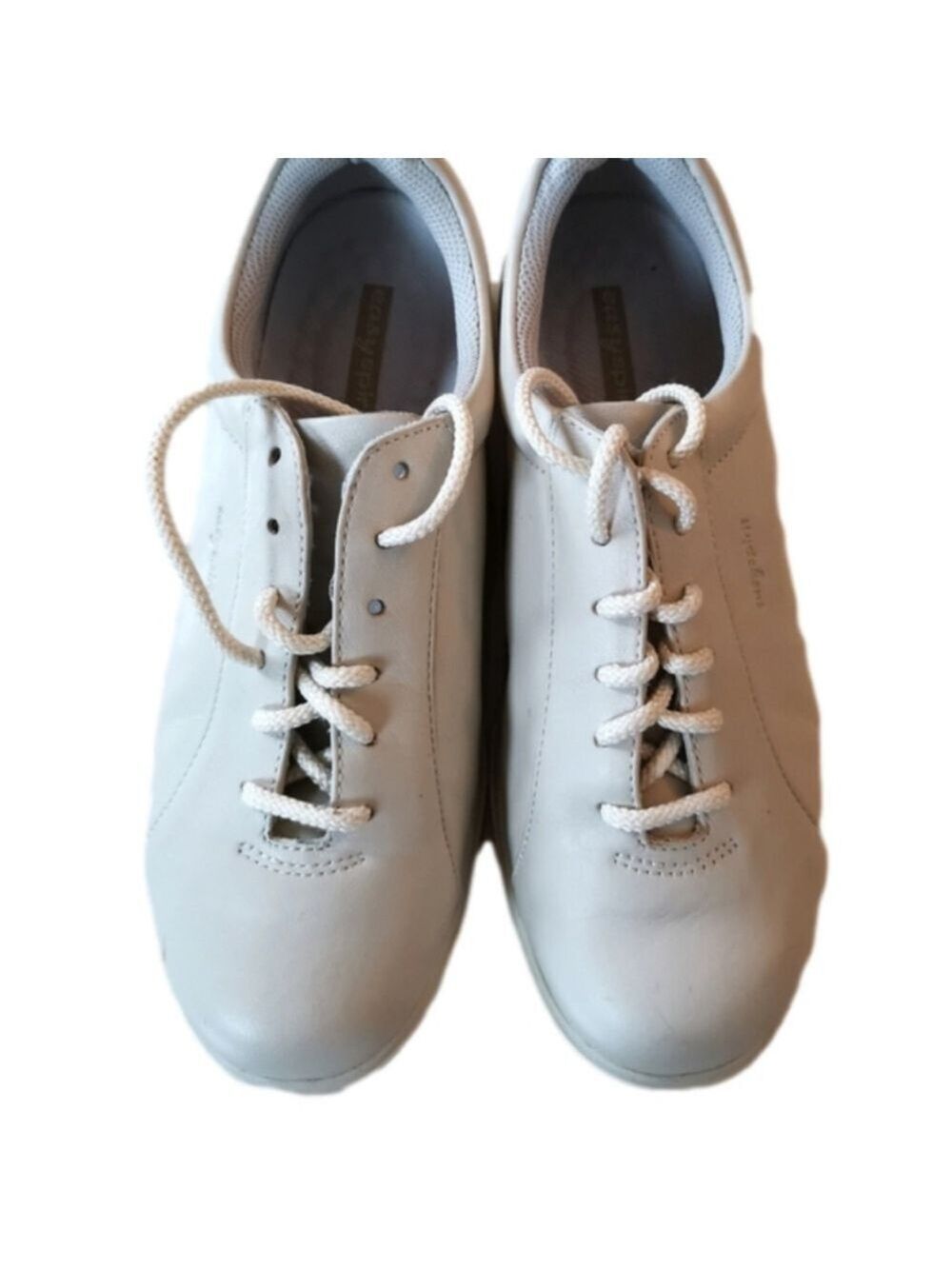 Easy Spirit Walking Shoes Sneakers Grey Beige Size 7W